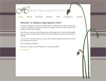Tablet Screenshot of hillsboronaturopathicclinic.com
